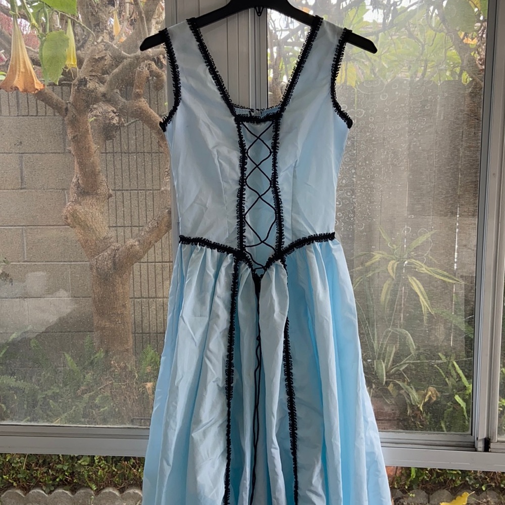 Subterranea size small gown zips in back long in length
